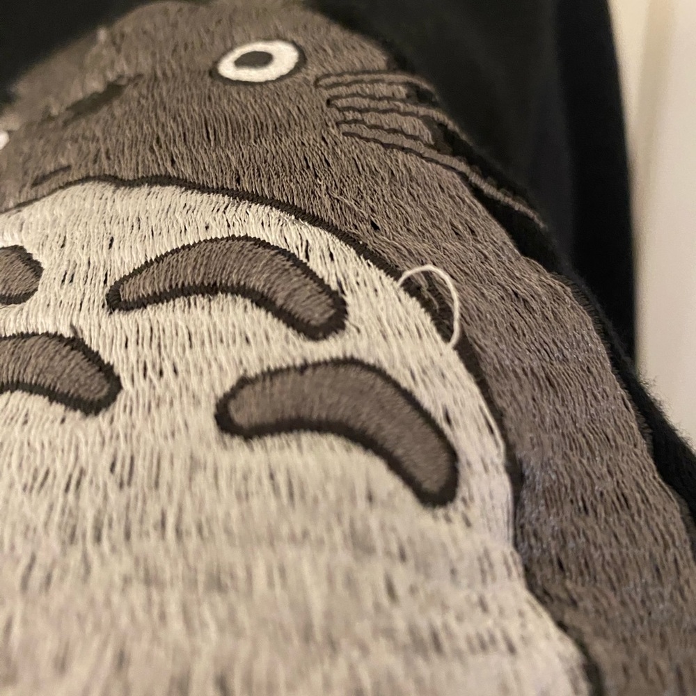 Unisex My Neighbor Totoro Floral Embroidered BoxLunch Exclusive Pullover Hoodie - Picture 12 of 12